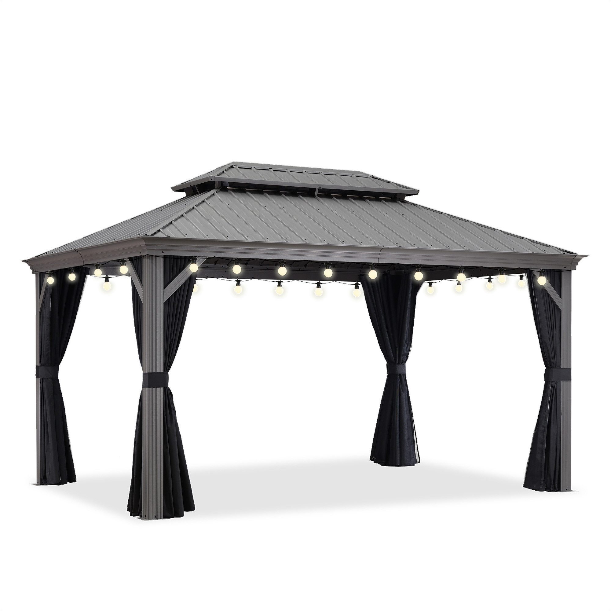 PURPLE LEAF Pavillon Hardtop Aluminium Gazebo günstig online kaufen