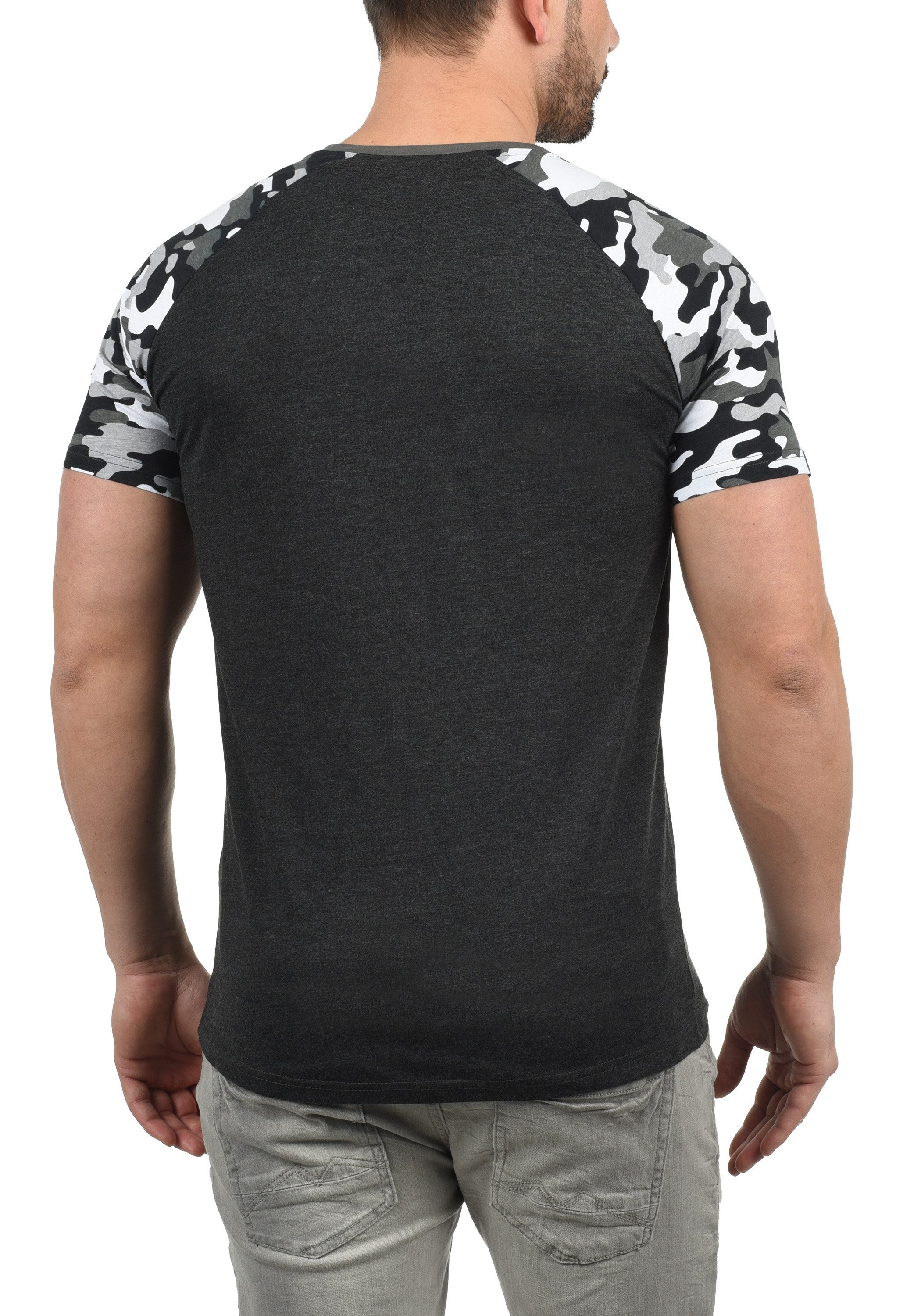 !Solid Rundhalsshirt SDCahil Kurzarmshirt mit Tarnmuster-Print
