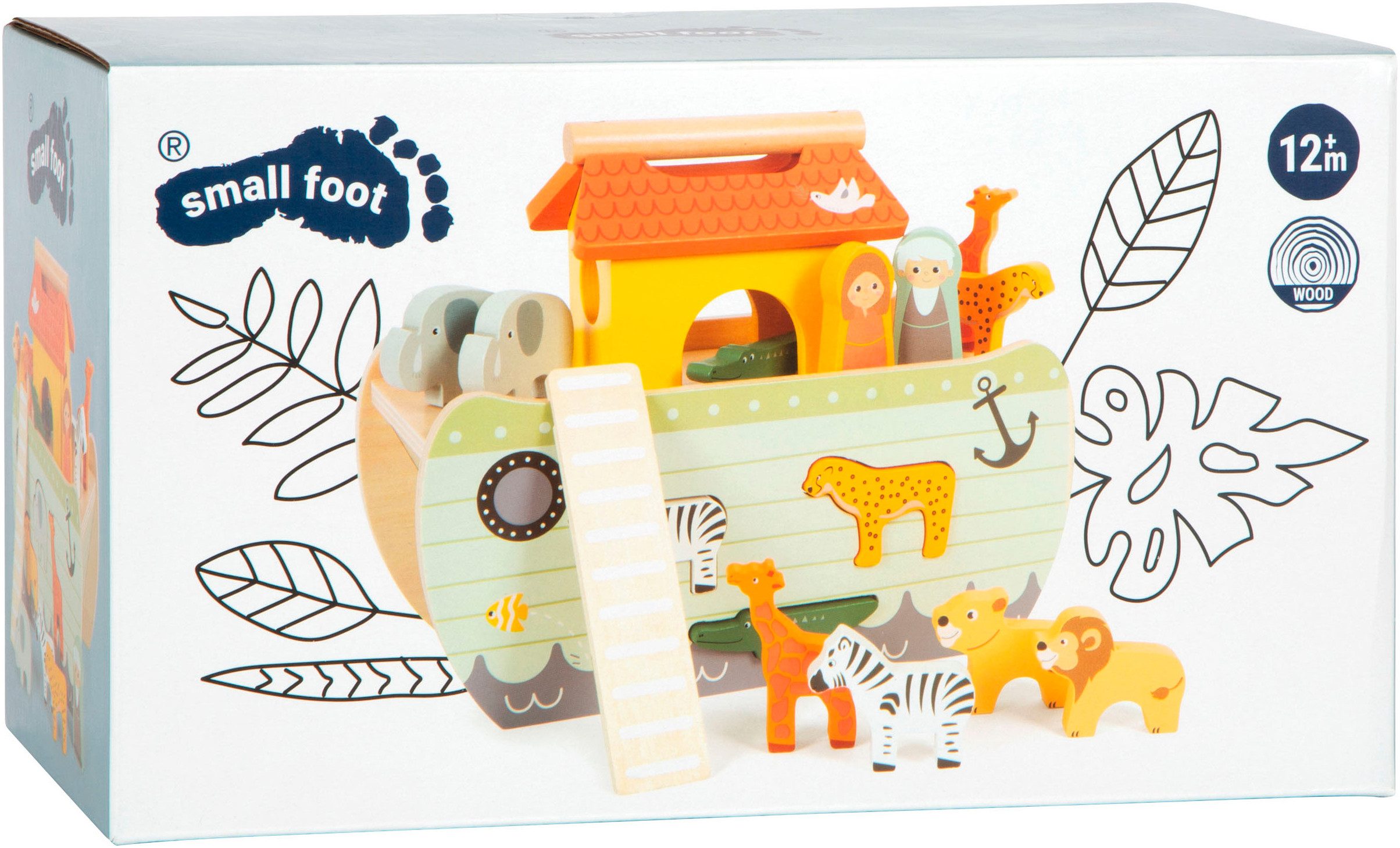 Small Foot Steckspielzeug Steckspiel Arche Noah Safari – Bild 2 von 5