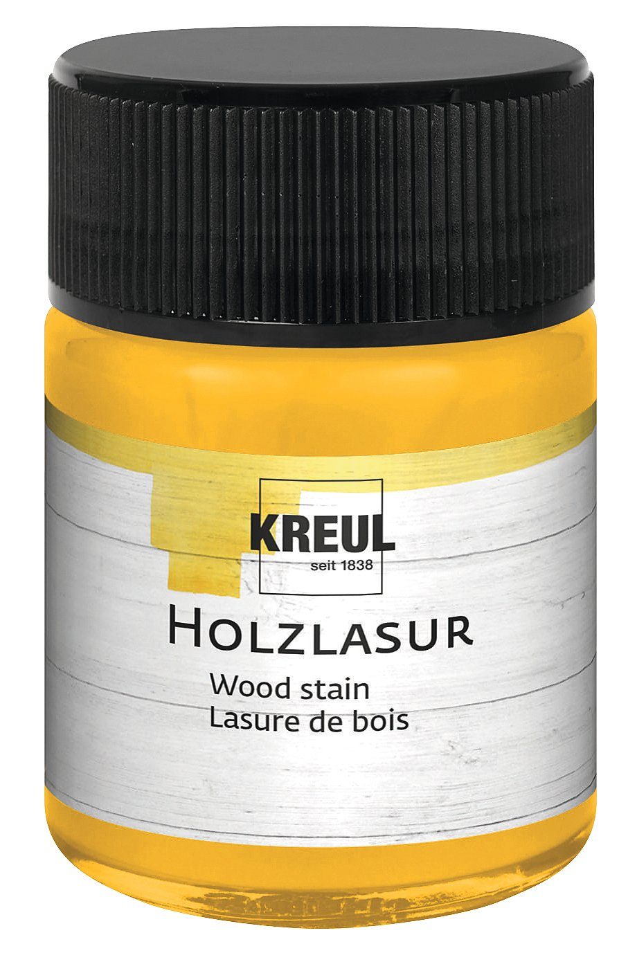 Kreul Holzschutzlasur Hobby, 50 ml Sonnengelb