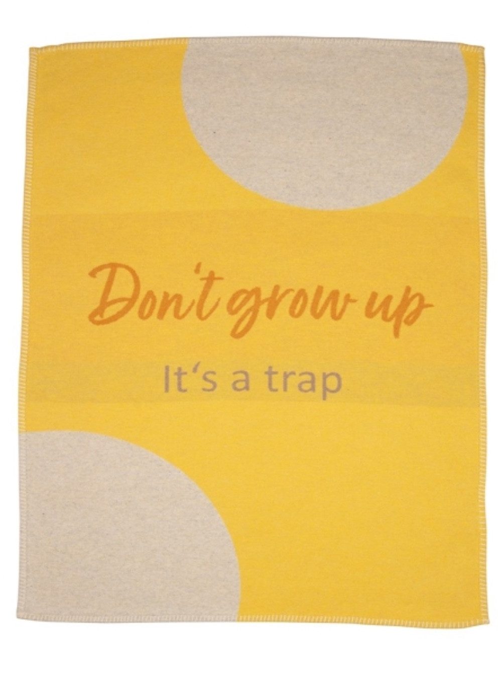 Babydecke Lili 'Don't grow up' 70 x 90 cm, DAVID FUSSENEGGER