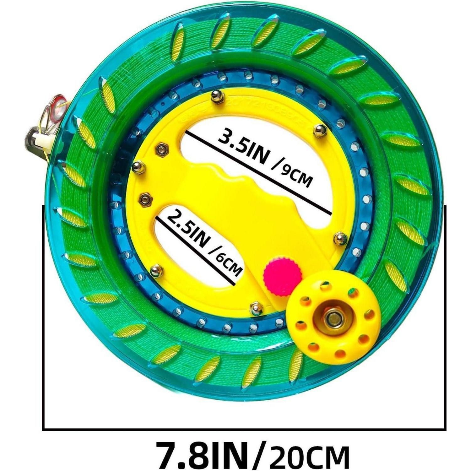 LuxusKollektion Kite Flying Hoofer Drachenwickler 20,3 cm 300 m Grün für Kinder und