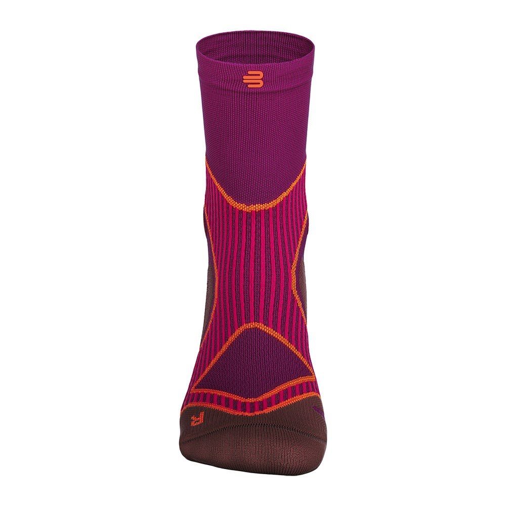 Damen Mid Bauerfeind Socks Run Cut Bauerfeind W Pink Thermosocken Performance