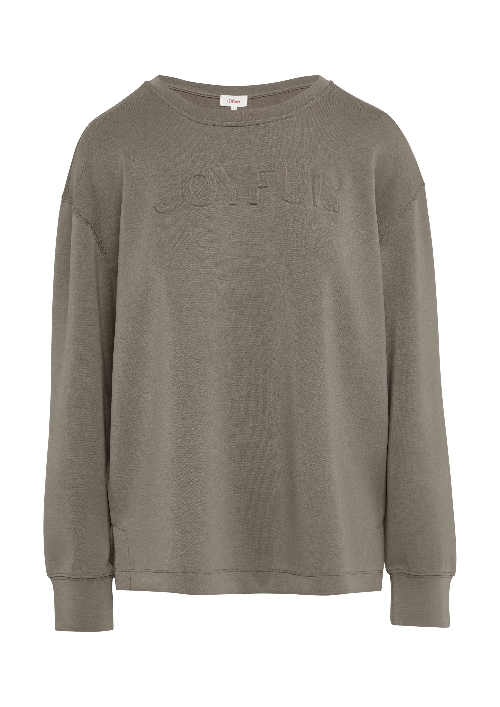 s.Oliver Sweatshirt Sweatshirt Scuba-Sweatshirt aus Modalmix günstig online kaufen