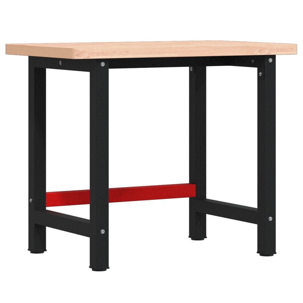 vidaXL Werkbank Werkbank 100x60x83 cm Massivholz Buche Rechteckig, (1-tlg)