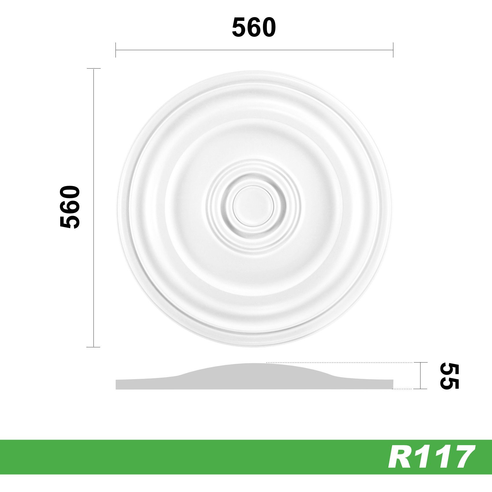 Grand Decor Wanddekoobjekt R117 (Stuckrosette aus günstig online kaufen