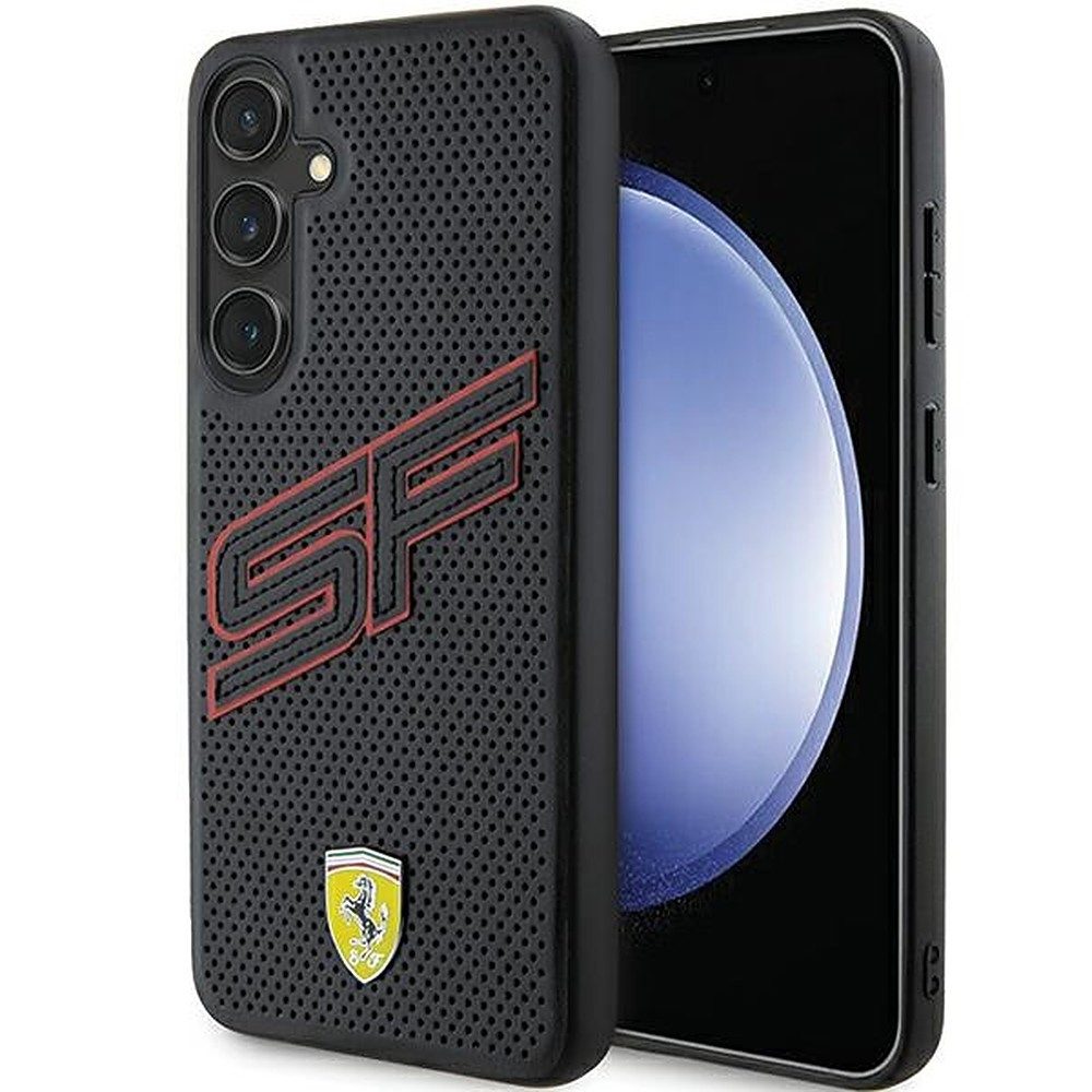 Ferrari Handyhülle Ferrari SF Schutzhülle, Ferrari-Lizenzprodukt, perforiertes Leder, SF-Logo