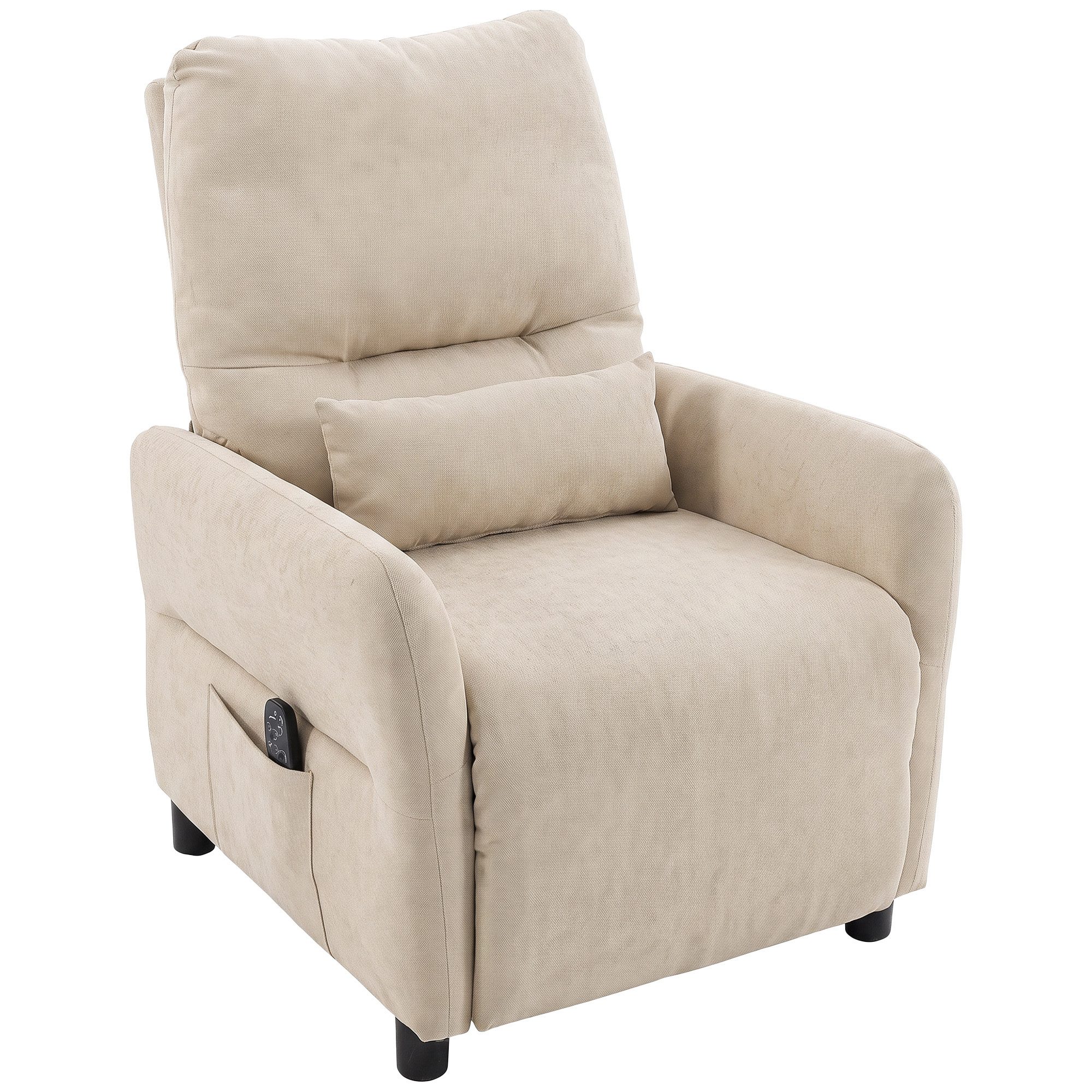 HOMCOM Massagesessel Relaxsessel Fernsehsessel mit Liegefunktion, 8-Punkt-Vibration (Set, 1-St., Relaxsessel), 8-Punkt-Massage, Lendenwärme, 135° Liege – Bild 2 von 5
