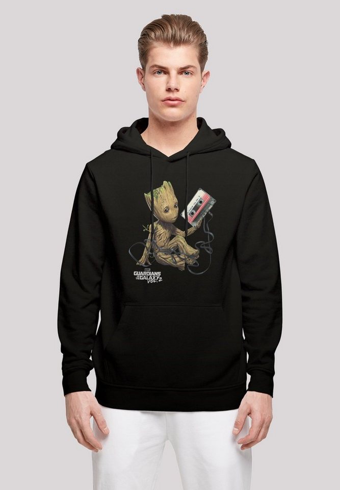 F4NT4STIC Kapuzenpullover Marvel Guardians Of The Galaxy Vol2 Groot Tape  Print, Verstellbare Kapuze und geräumige Kängurutasche