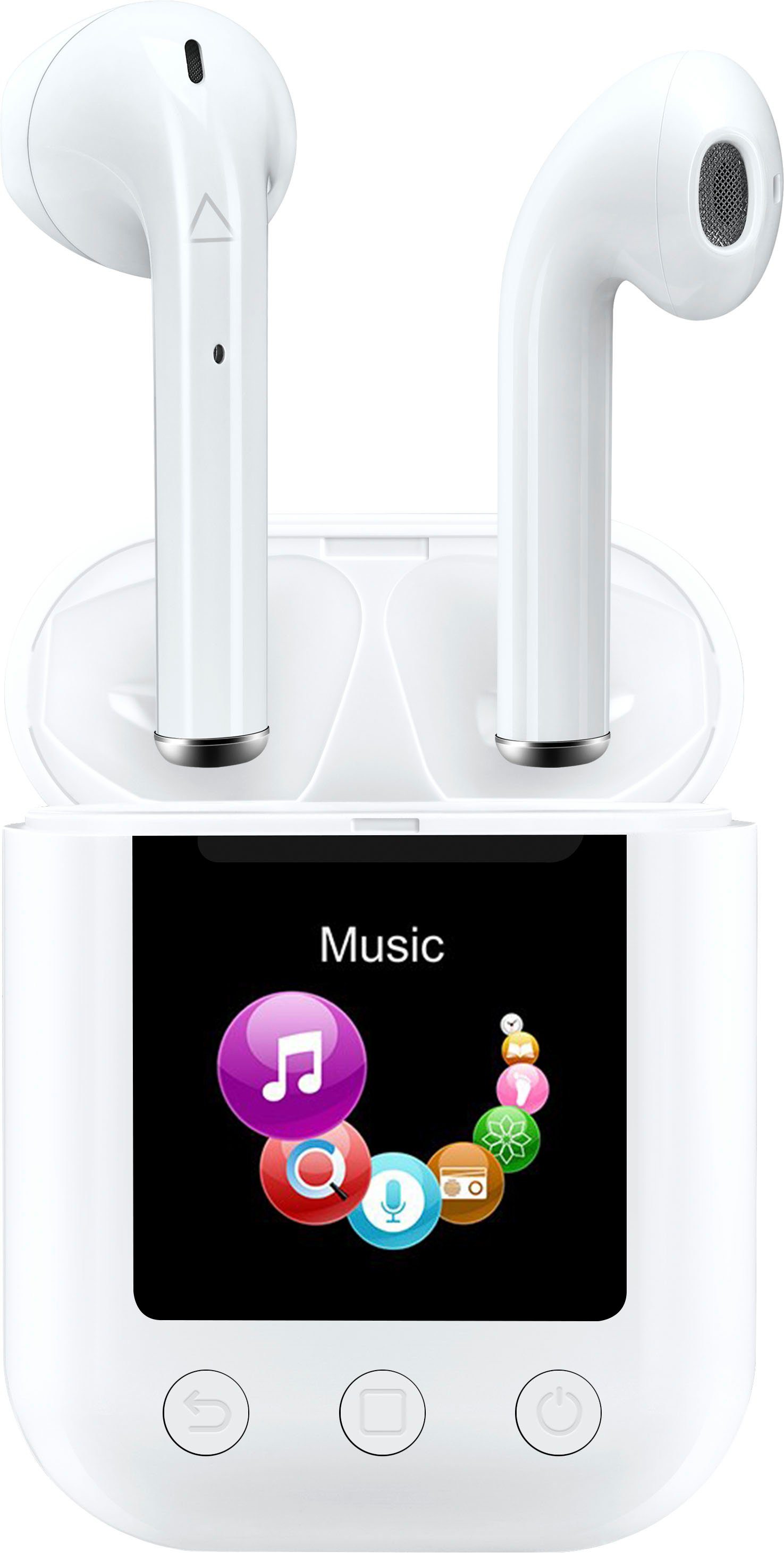 In-Ear-Kopfhörer Wireless, Bluetooth) MP3-Player Earbuds Denver TWM-850 wireless mit (True