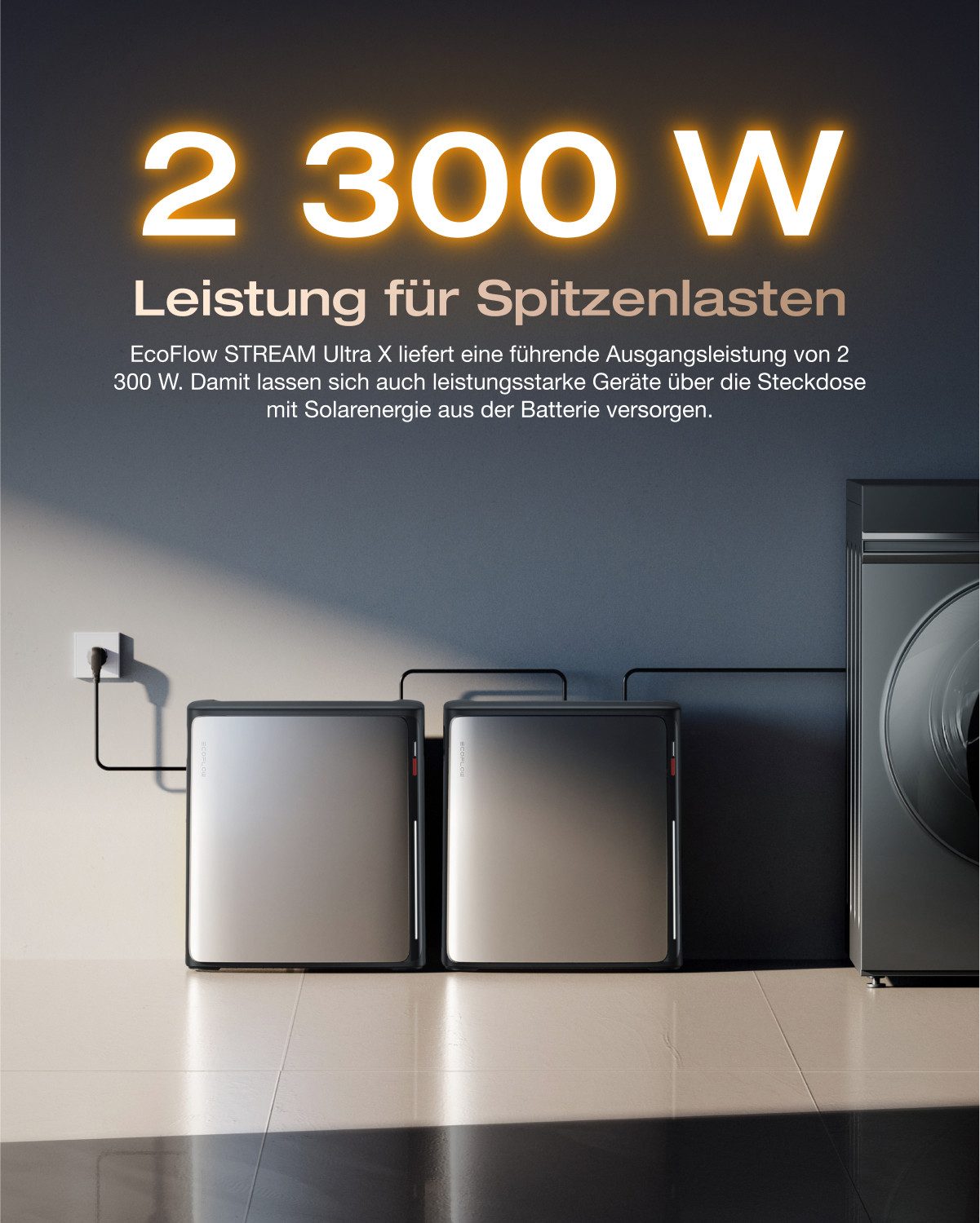 Ecoflow Balkonkraftwerk EcoFlow STREAM Ultra X 3,84 kWh mit 4 × 400W Solarpanel, (Plug & Play Solarsystem, 2 800 W Solareingang (4 MPPT), 1 200 W Dual AC-Anschlüsse, 800 W Mikro-Wechselrichter), erweiterbar auf 23 kWh, LFP-Akku mit 6 000 Ladezyklen