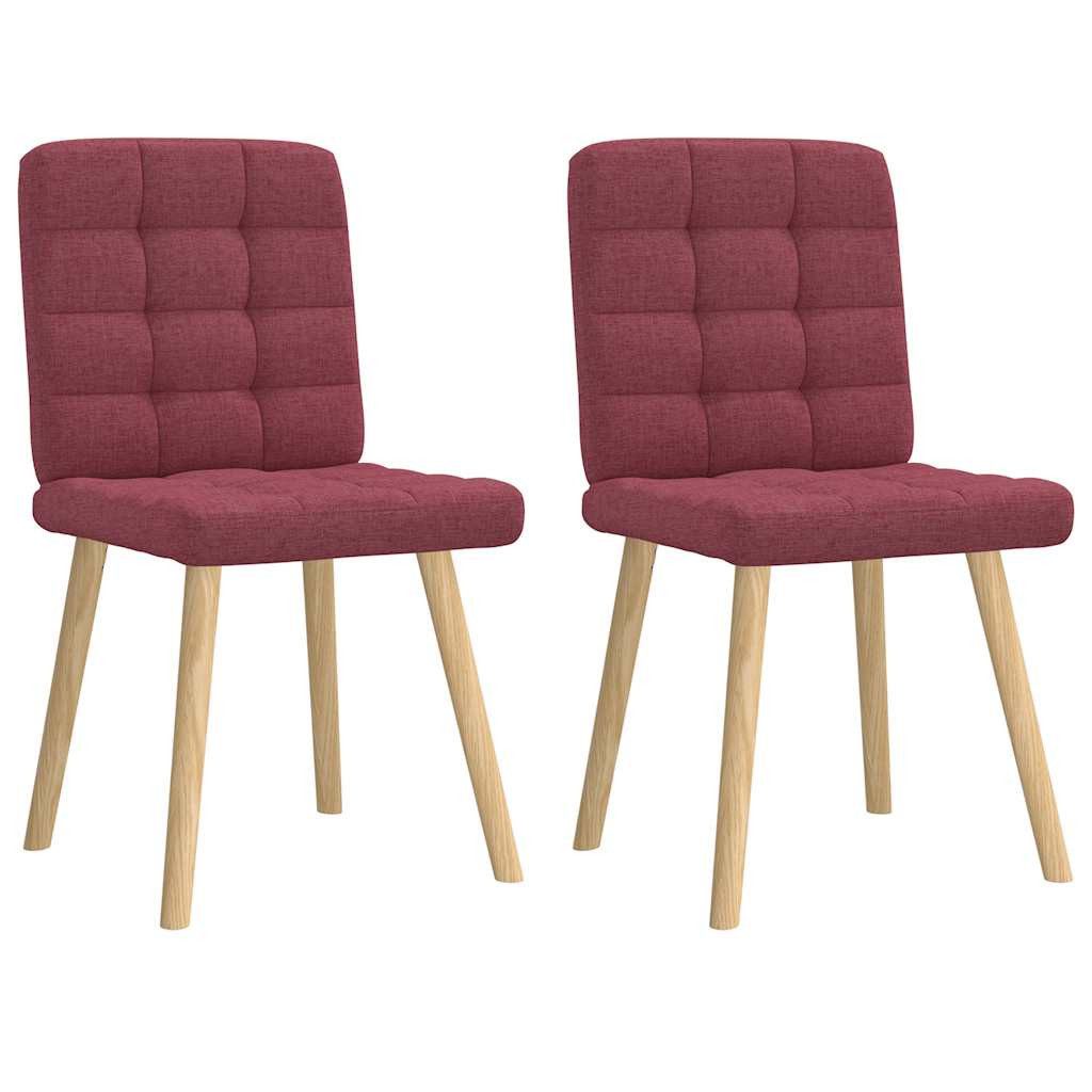 vidaXL Esszimmerstuhl Esszimmerstühle 2 Stk. Weinrot günstig online kaufen