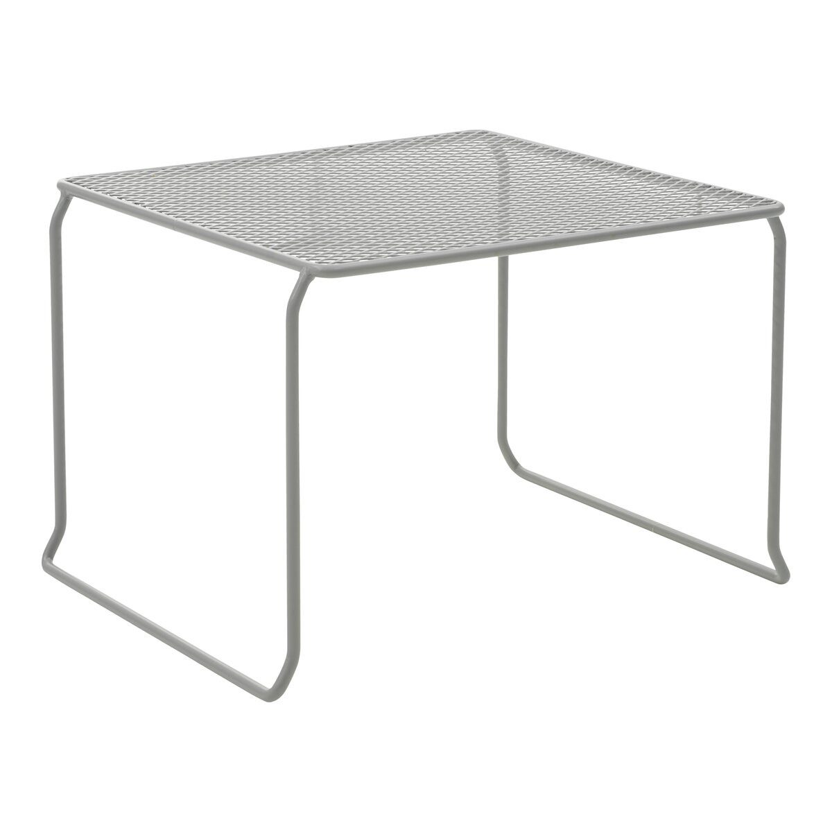 Brafab Couchtisch, Stapelbar, Metallplatte in Gitter-Rauten-Muster