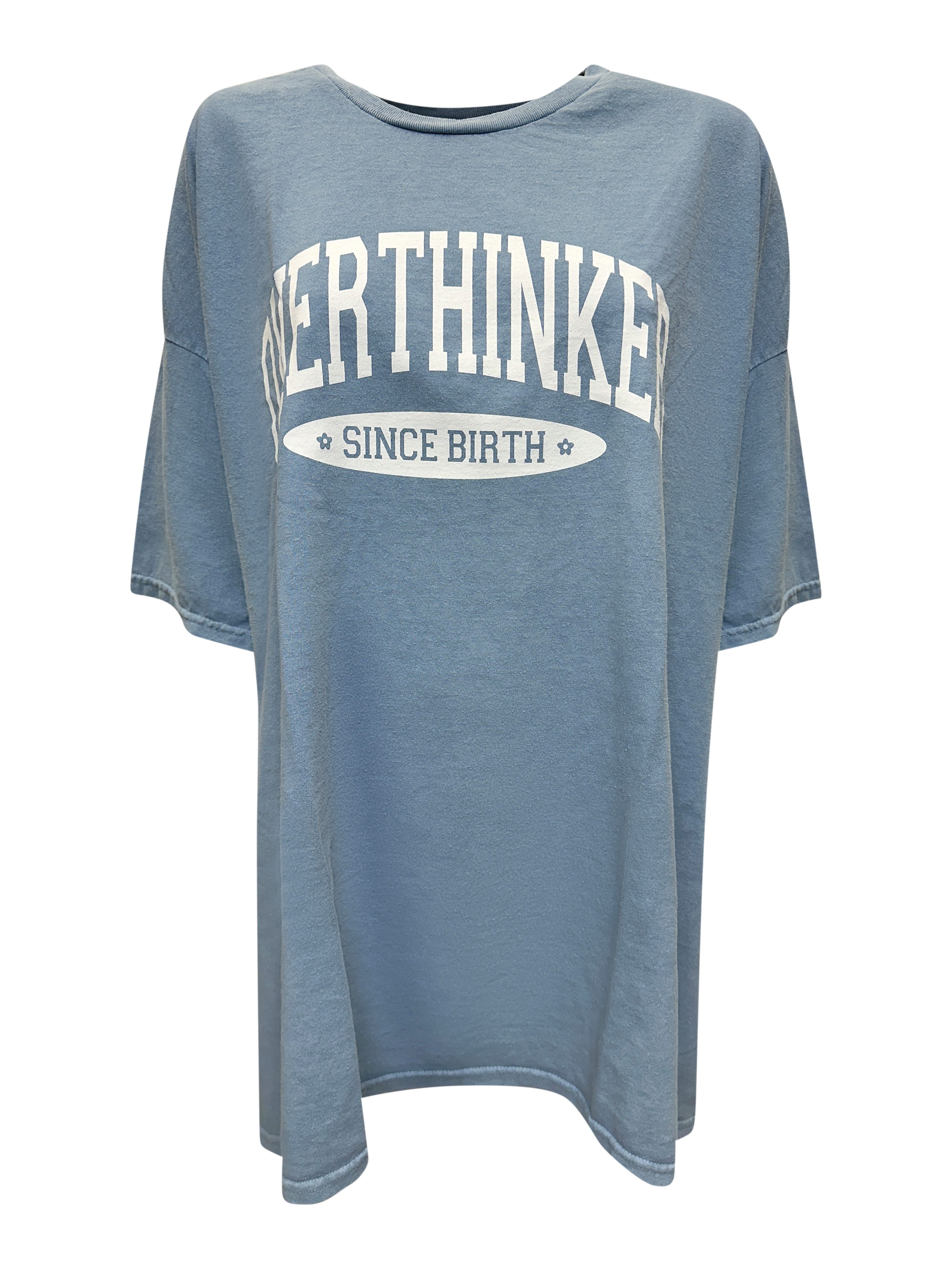 Worldclassca T-Shirt Worldclassca Oversized Print OVERTHINKER günstig online kaufen