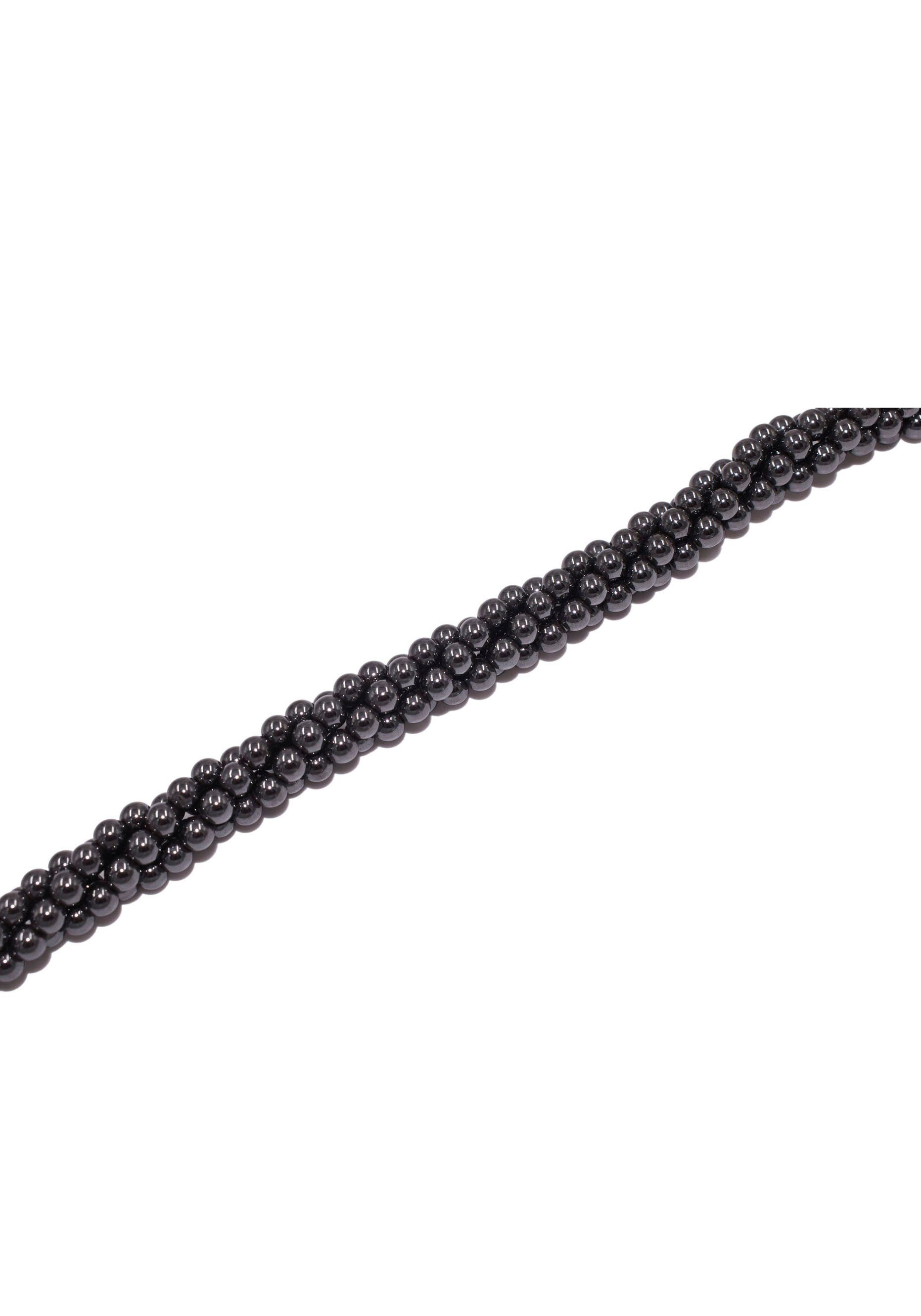 Firetti Collier Schmuck Geschenk Halsschmuck Halskette Edelstein Farbstein Hämatit, Made in Germany - mit Hämatit
