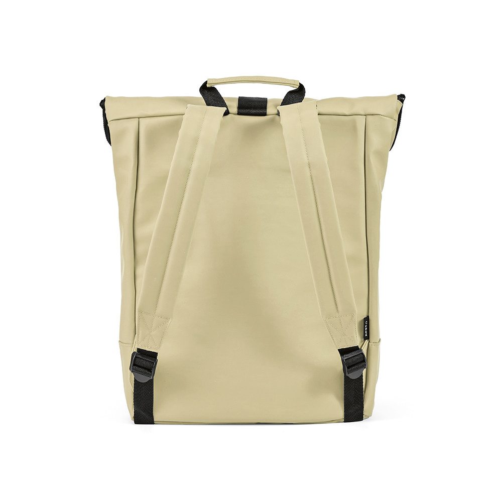 CABBEL Rucksack Rucksack 24L Laptop 17 Zoll nachhaltig rPET 0,53 kg leicht robust (Rucksack, 1-tlg., Einzelartikel), Beige, recyceltes Polyester, 59% rPET, 24 Liter, 30x38x10 cm, 0,53 kg