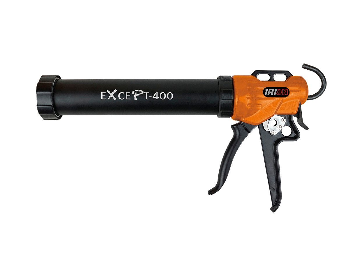 IRION Kartuschenpistole Irion eXcePt-400 Dichtstoff Alurohrpresse 400ml Kartuschen Beutel, 310 ml, Rostresistente Speziallegierung