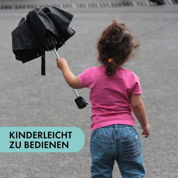 Olsen Taschenregenschirm Automatik Kleiner Taschenschirm mini für Damen und Herren, mit auf - zu Automatik