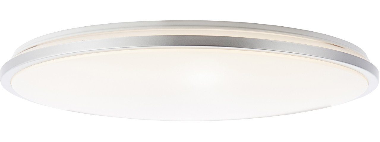 Brilliant Deckenleuchte Jamil, 3000-6500K, Lampe Jamil LED Wand- und  Deckenleuchte 48cm weiß/silber 1x 60W LED, Lichtfarbe: 3.000 - 6.300 K  (warmweiß - kaltweiß)