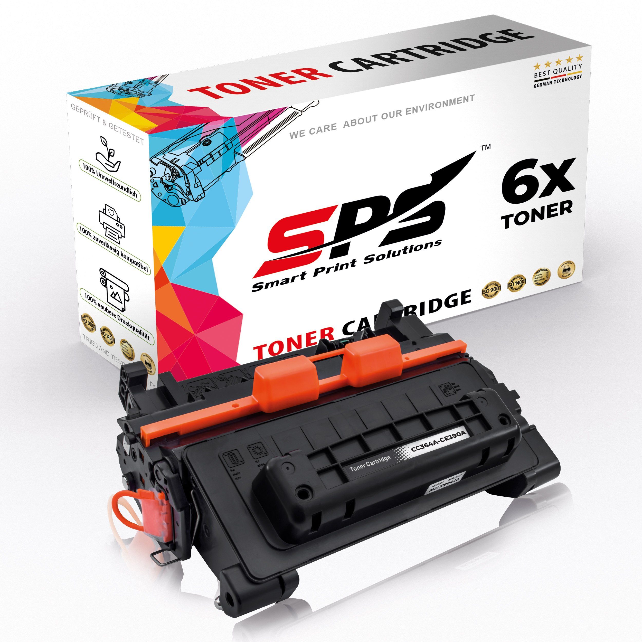 SPS Tonerkartusche Kompatibel für 64A CC364A, P4011 HP Laserjet (6er Pack)