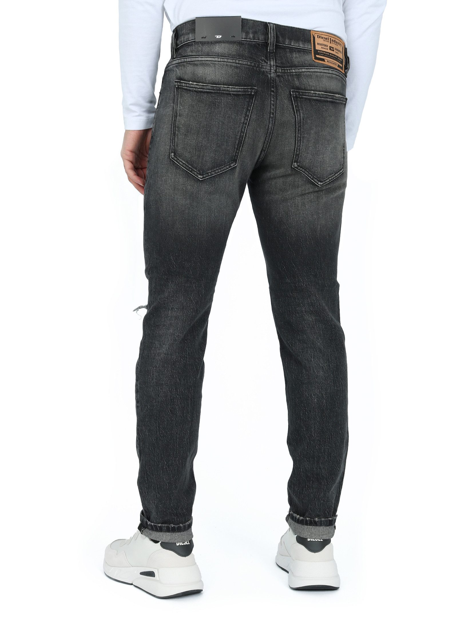 Diesel Slim-fit-Jeans Destroyed Look Hose - günstig online kaufen