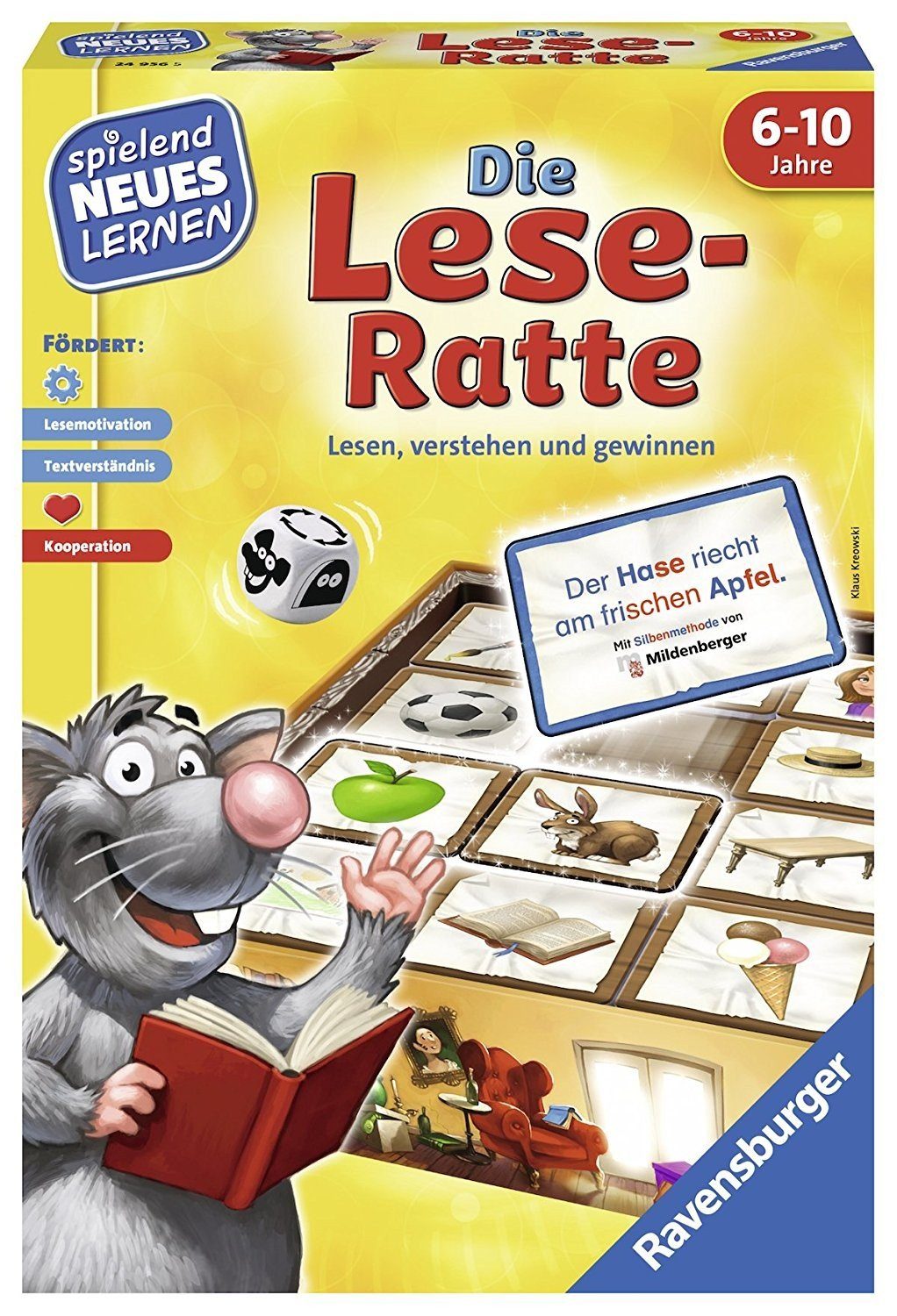 Ravensburger Lernspielzeug Die Lese-Ratte - Kinderspiel ab 6 Jahre günstig online kaufen