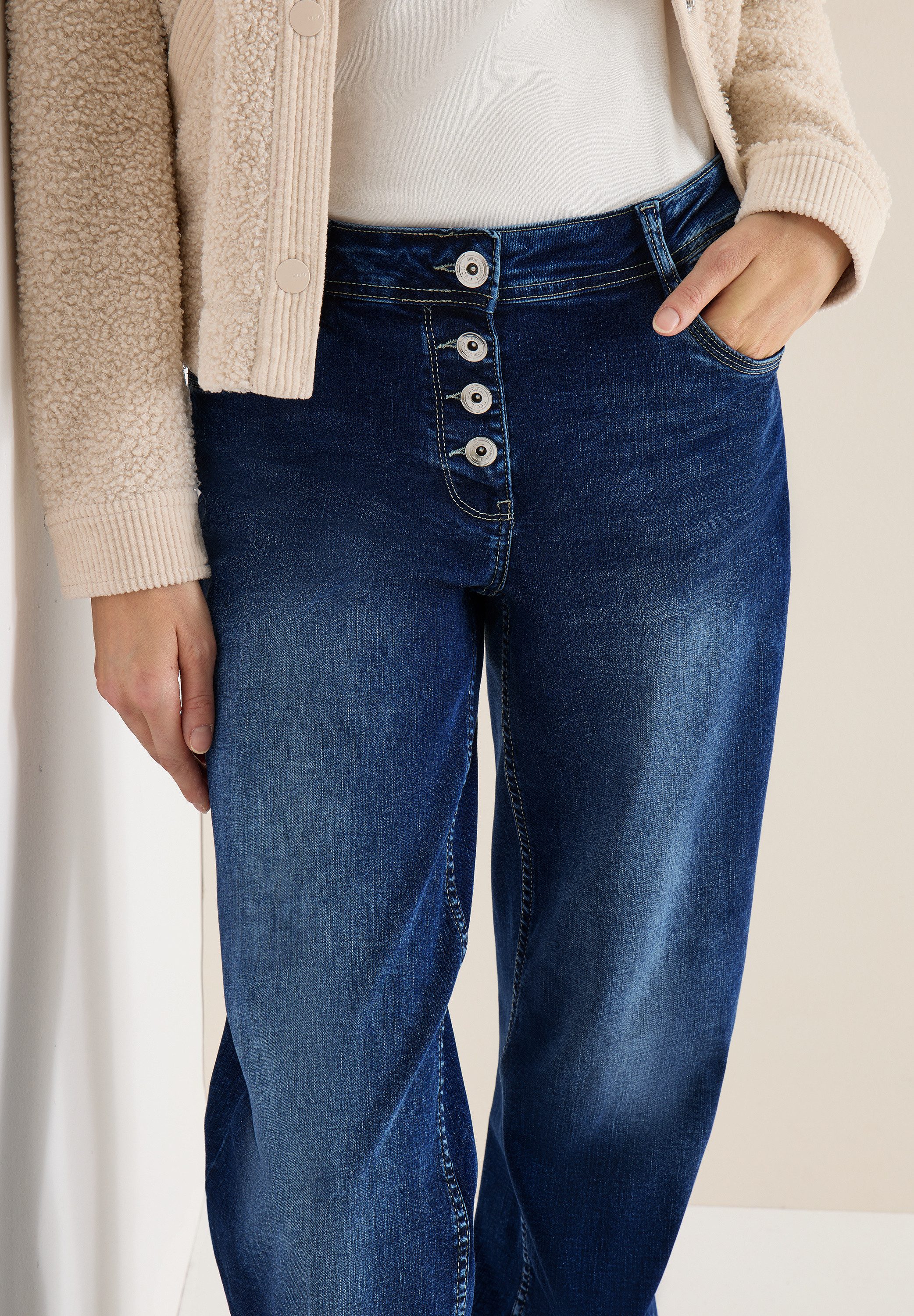 CECIL Loose-fit-Jeans 5-Pocket-Style