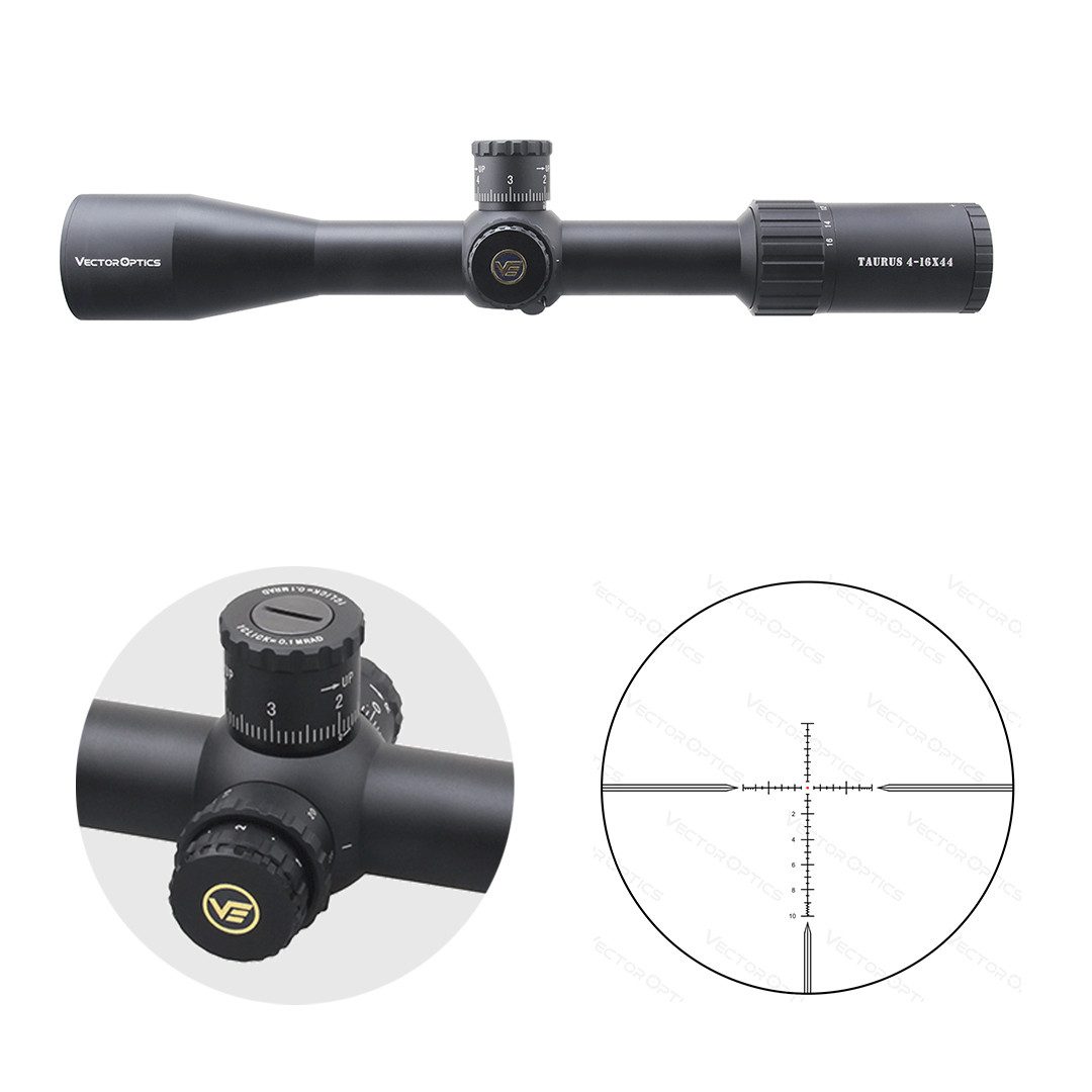 Vector Optics Vector Optics SCOL-45 Tauron 4-16x44SFP HD Zielfernrohr (Ideal für Jagd, Sport und Airsoft)