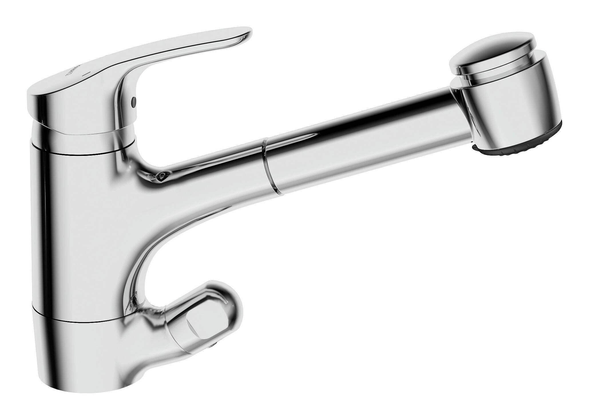 HANSA Küchenarmatur Hansamix Einhand-Einlochbatterie m. Geräte-Absperrventil Geschirrbrause