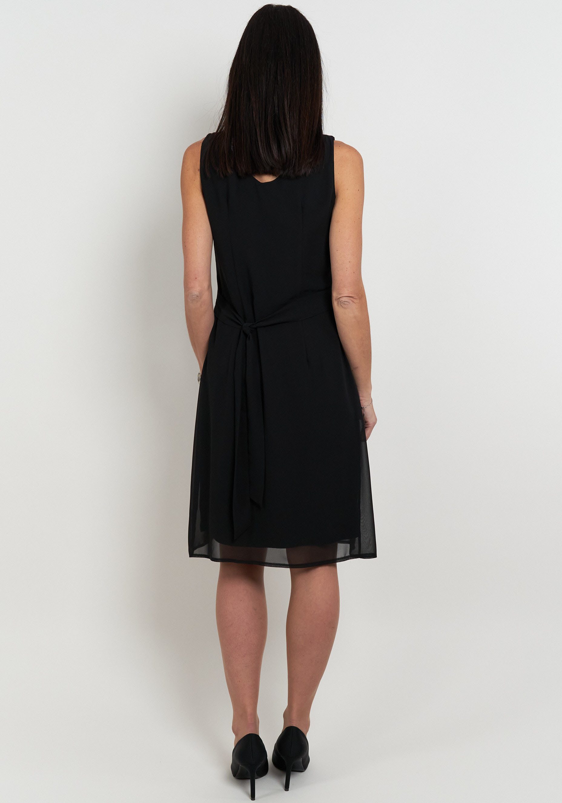 Seidel Moden Chiffonkleid mit Stoffgürtel, MADE IN GERMANY günstig online kaufen