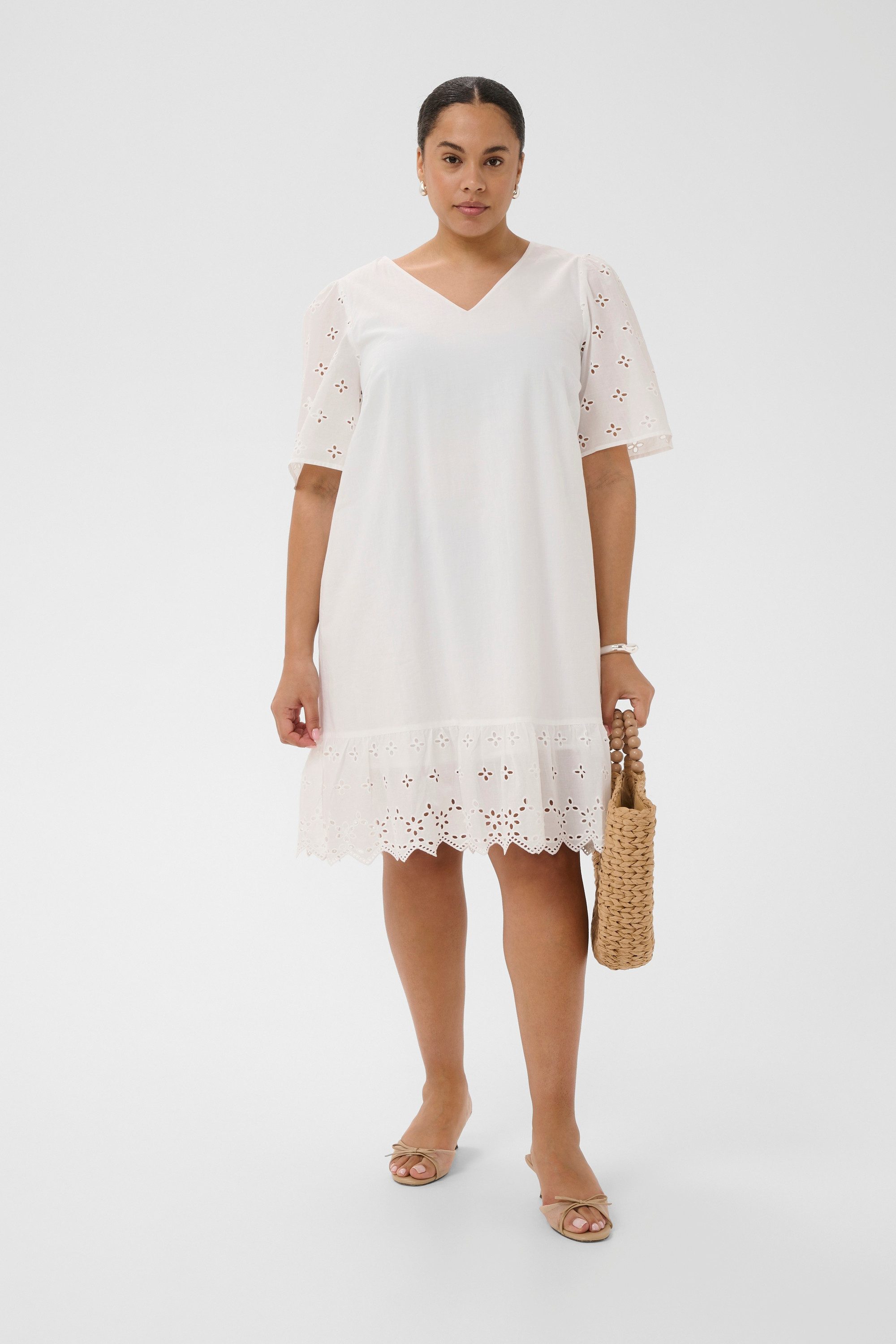 KAFFE Curve Blusenkleid Kleid KCmally Große Größen