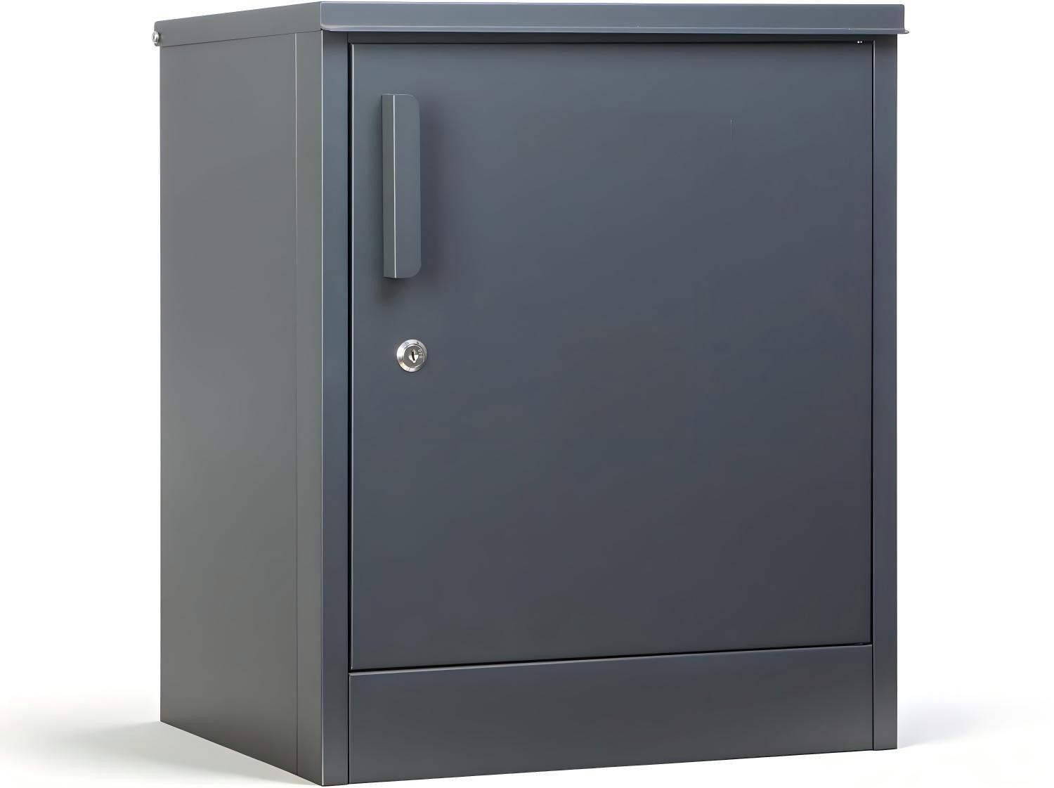 Zedelmaier Paketbox Paketbox, Großes Paketfach Anthrazit zur Wandmontage, inkl.4 SCHL.