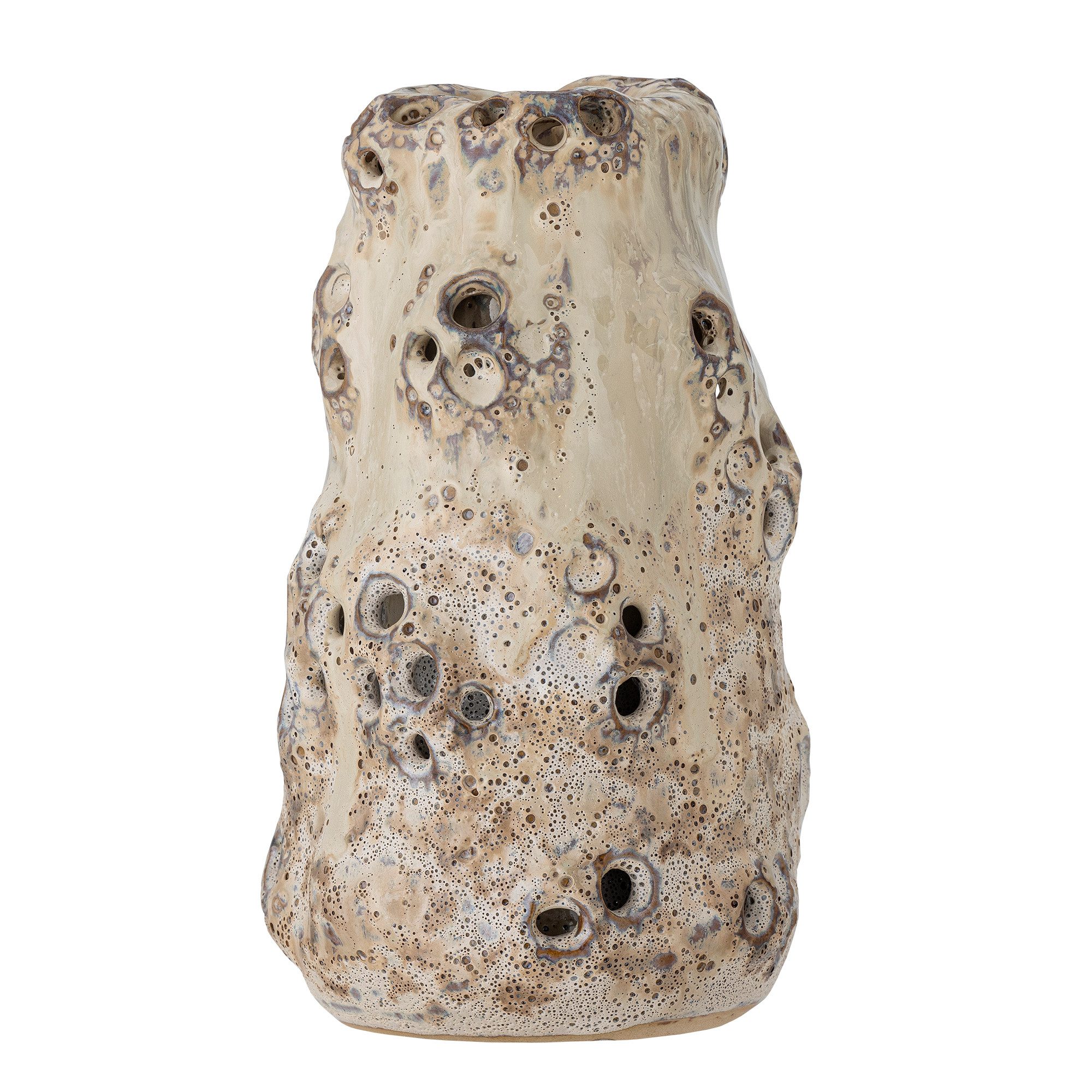 Bloomingville Dekovase Bloomingville Noble Vase, Natur, Ø 12 cm