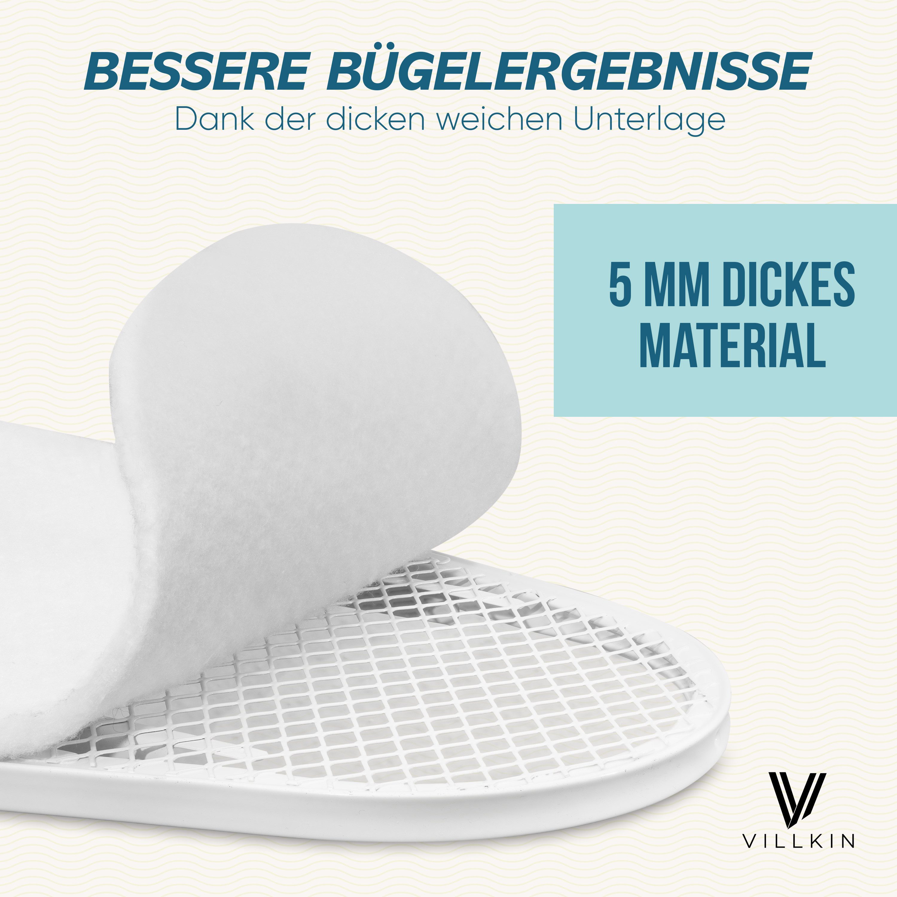 Villkin Bügelbrett Bügelltischunterlage, Bügeltischpolsterung, Bügeltischauflage, Zuschneidbar - Universelle Größe, für Dampfbügeleisen geeignet – Bild 5 von 5