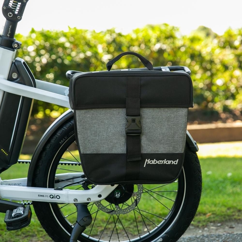 Haberland Fahrradtasche Haberland Einzeltasche 12 5l Einsteiger schwarz/silber - praktische Ge