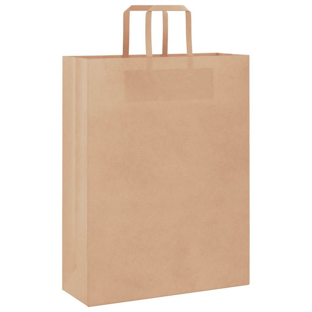 vidaXL Tragetasche Papiertragetaschen 250 Stk. mit Henkeln Braun 32x12x42 c günstig online kaufen