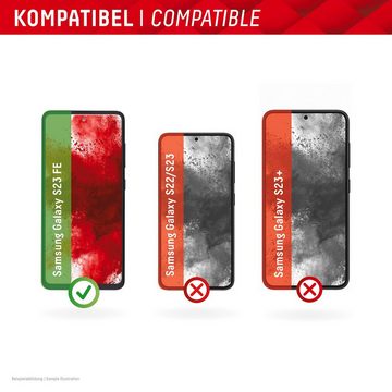 Displex Real Glass + Case Set für Samsung Galaxy S23 FE, Displayschutzglas, Schutzglas