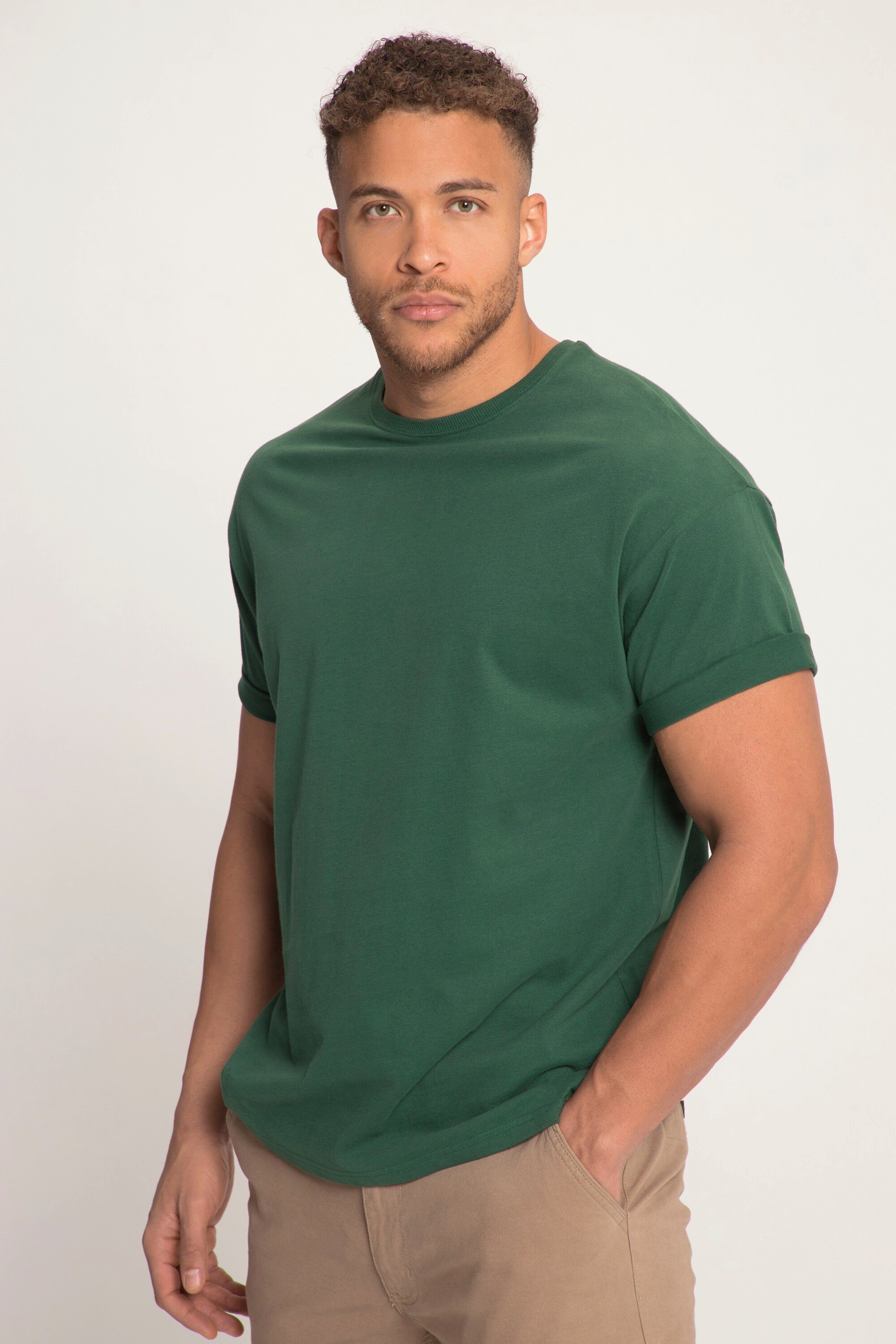 T-Shirt STHUGE STHUGE oversized Print T-Shirt Rücken Halbarm