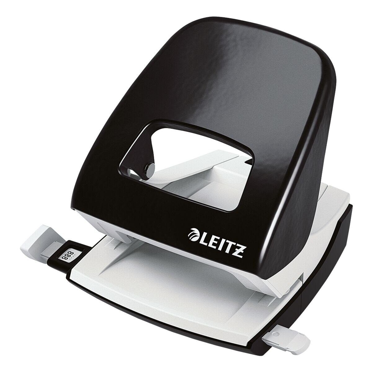LEITZ Lochstanzer 5008 NeXXt, 2-fach bis 30 Blatt, für A4, A5, A6, 8x8x8 cm, US, Folio