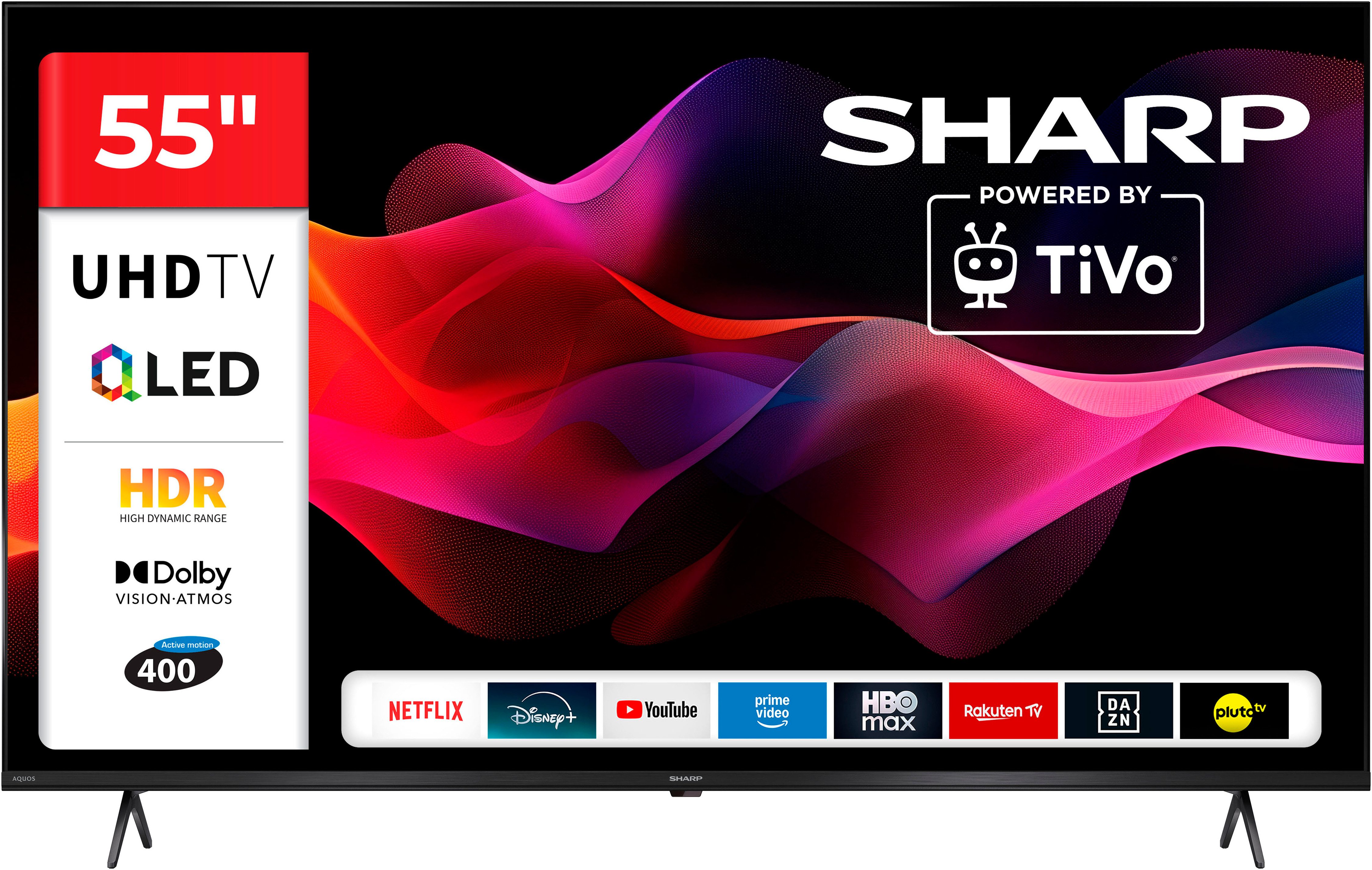Sharp 4T-C55HMx QLED-Fernseher (139 cm/55 Zoll, 4K Ultra HD, Smart-TV)