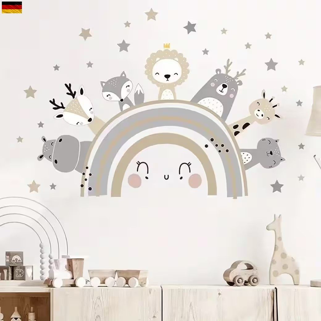 Montegoni Wandsticker Tiere & Regenbogen Wandsticker günstig online kaufen