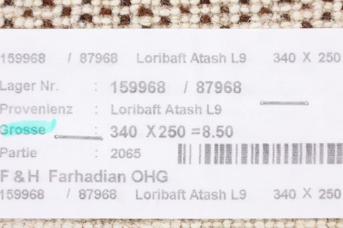 Perser Handgeknüpfter Trading, Loribaft Höhe: 12 Atash Gabbeh 251x339 Orientteppich mm Moderner, Nain rechteckig,