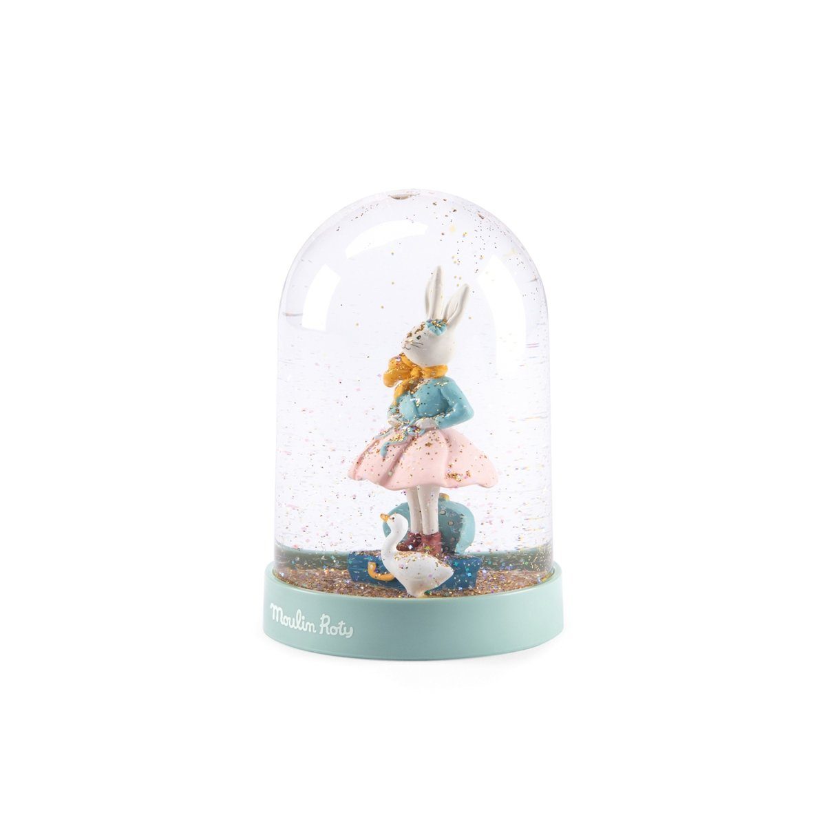 Moulin Roty Schneekugel Schneekugel Kaninchen 9x13cm Ballerina Deko