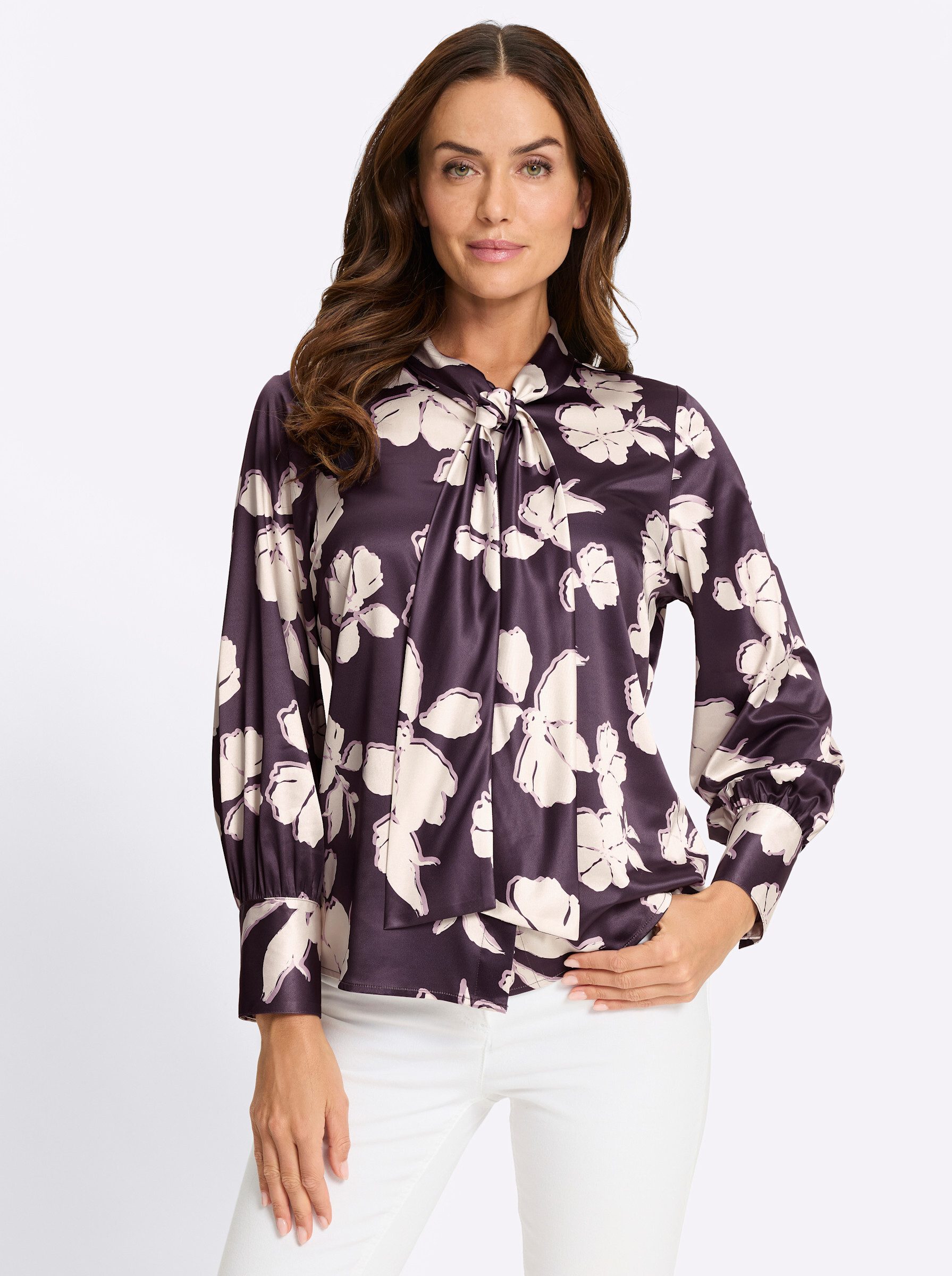 heine Klassische Bluse Schluppenbluse Langarm