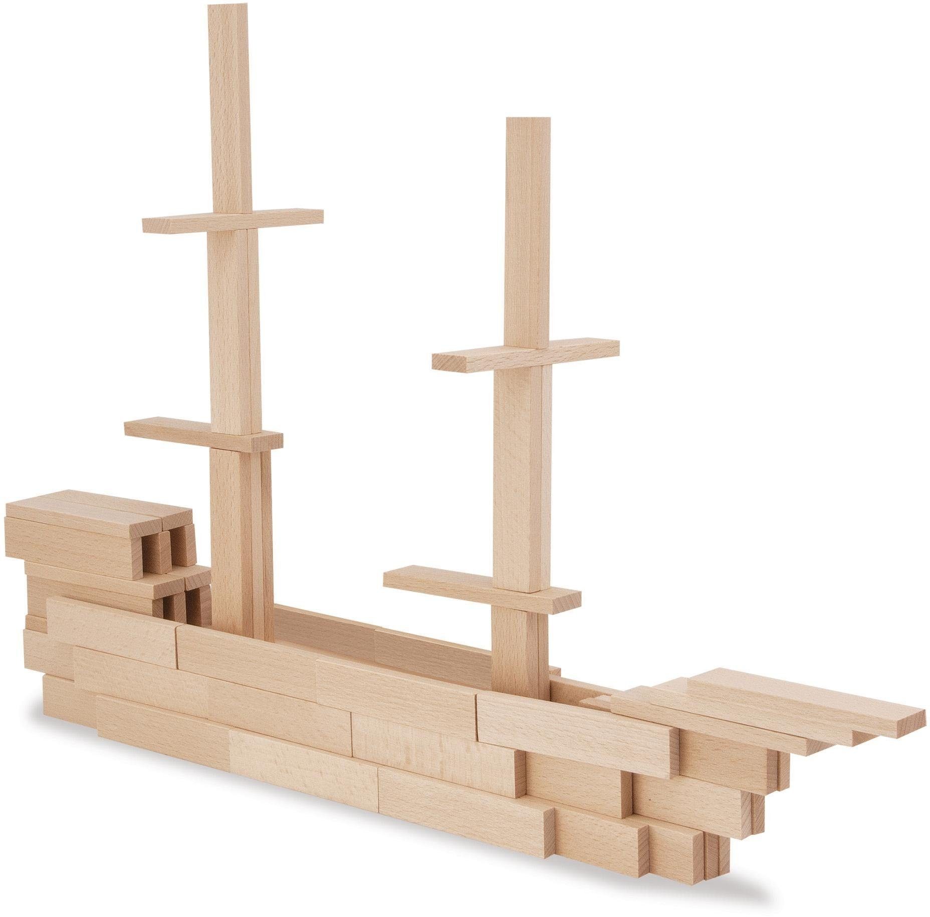 schützt St), Holzbaukasten, - in Wald FSC®- Made (200 Holzspielzeug, weltweit Europe, Spielbausteine Eichhorn