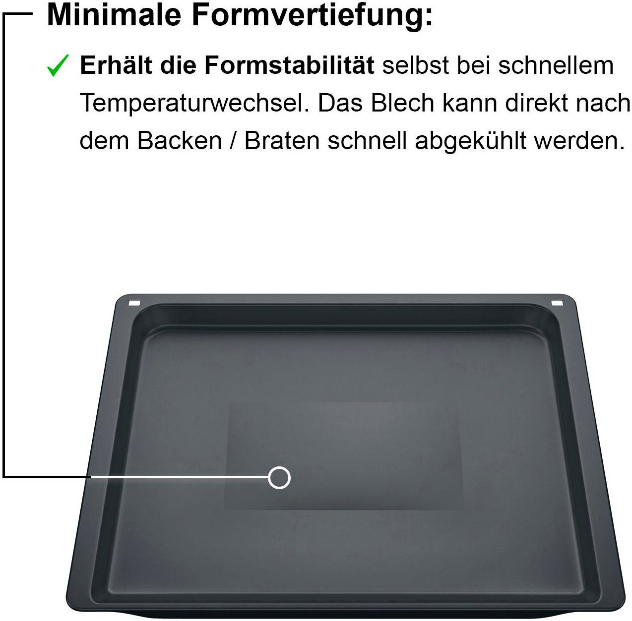 SIEMENS Backblech HZ631070, Stahl