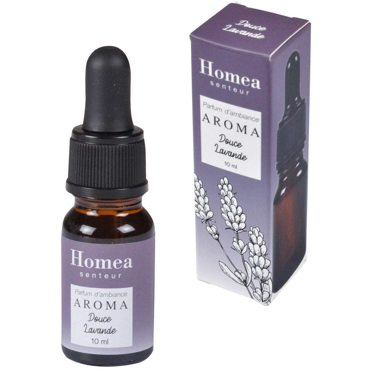 Homea Duftöl Lavendel-Duftöl 10ml, 100% Natürlich für Aroma Diffuser & Entspannung (1-St), Verwendung für Duftlampen, Diffuser u.ä.
