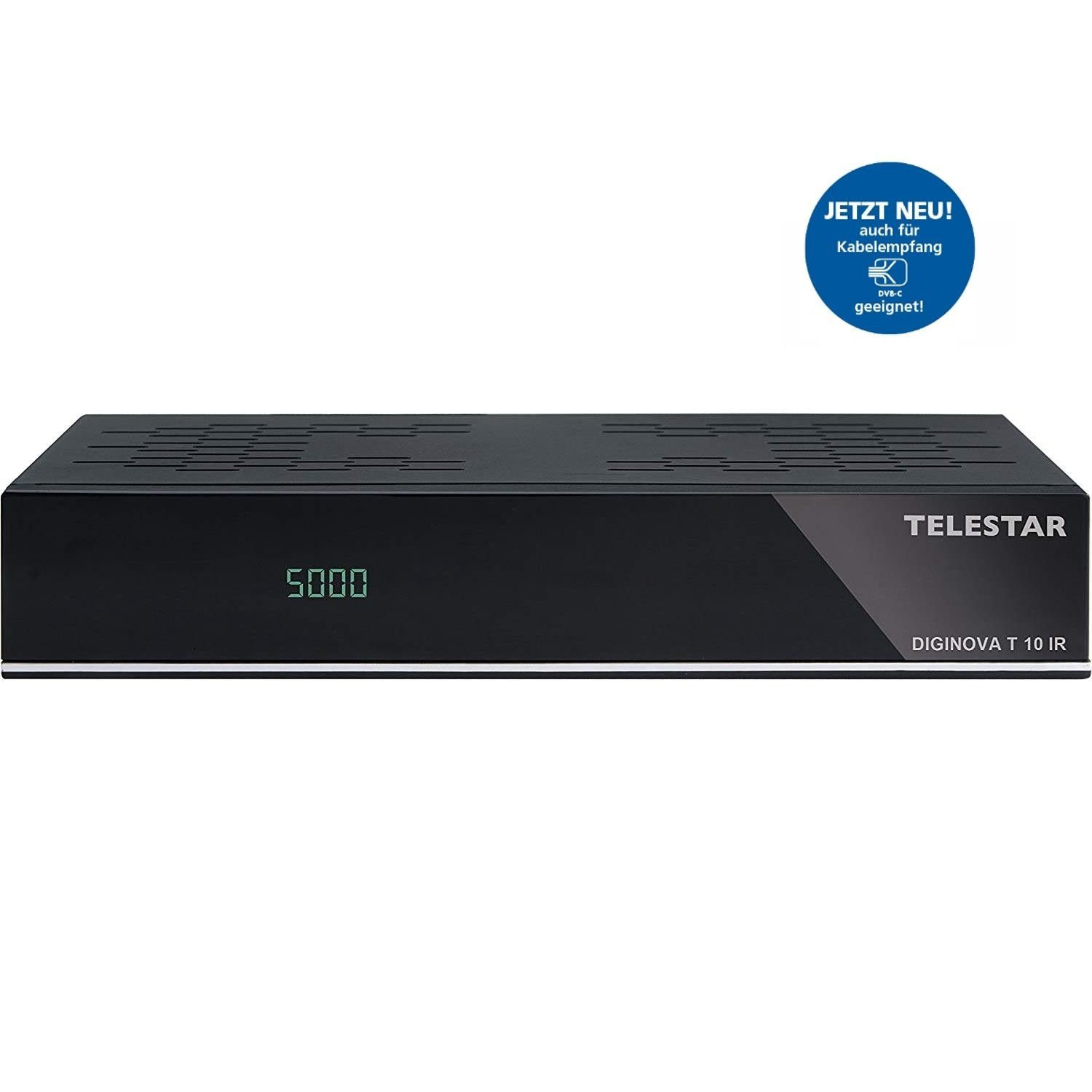 TELESTAR Diginova T10 IR DVB-T2 HD/DVB-C Receiver freenet TV geeignet DVB-T2 HD Receiver