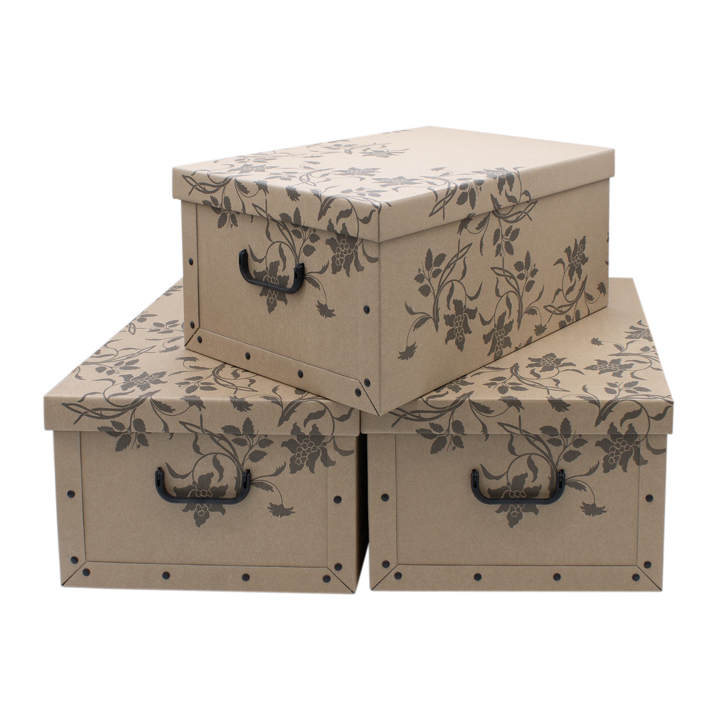 Spetebo Aufbewahrungsbox (Set, 3 St., Aufbewahrungsboxen), günstig online kaufen