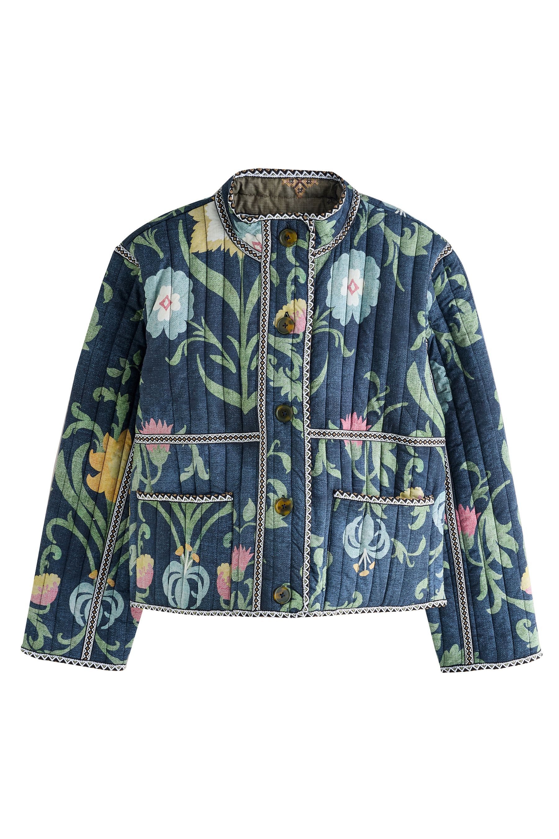 Next Steppjacke National Trust x Next wendebare Steppjacke (1-St)